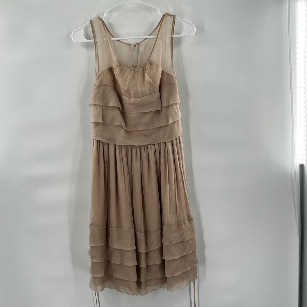 Burlapp brown belted dress 6